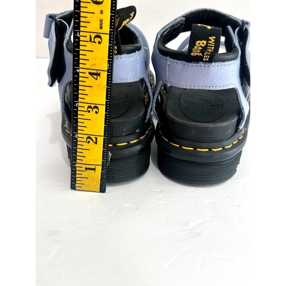 Dr. Martens Blaire Jelly Strap Sandals Color Zen Blue Size 5 Classic Platform - Picture 7 of 10